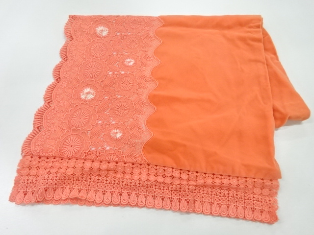 ビロードレース花模様ショール